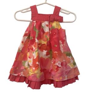 Janie and Jack adorable Baby 0-3 months old pink floral sundress